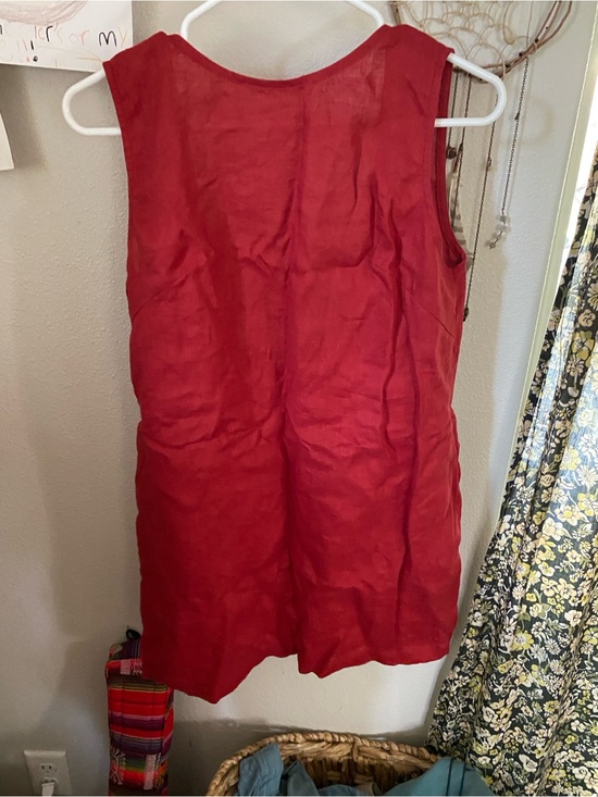 Avielle Atlier Dresses & Skirts - Brand New Red Linen Blend Shift Dress